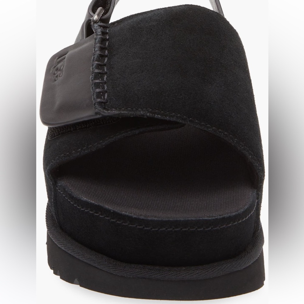 UGG GOLDENSTAR SLINGBACK  PLATFORM SANDALS SUEDE 9 - Picture 3 of 6